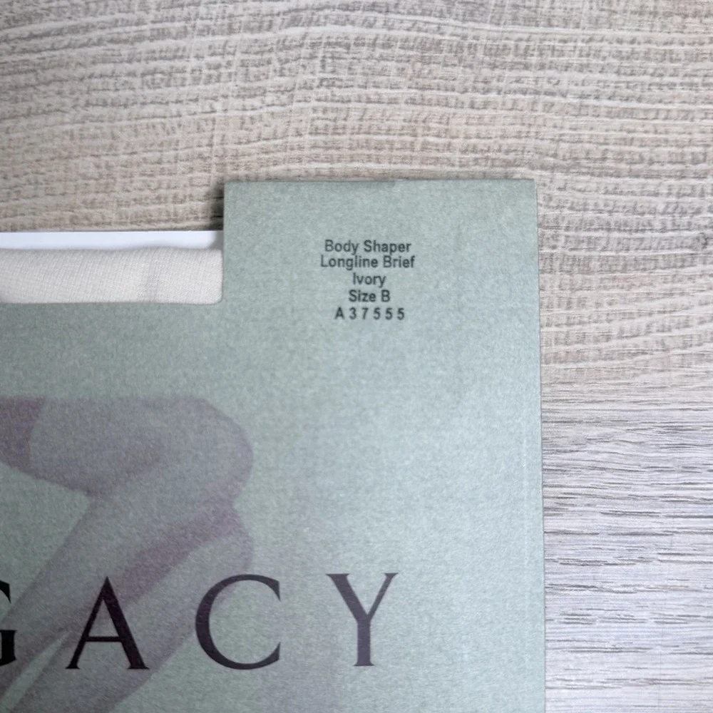 Legacy Legwear Body Shaper Longline Brief Hosiery Lot Of 3 Mixed Colors Size B